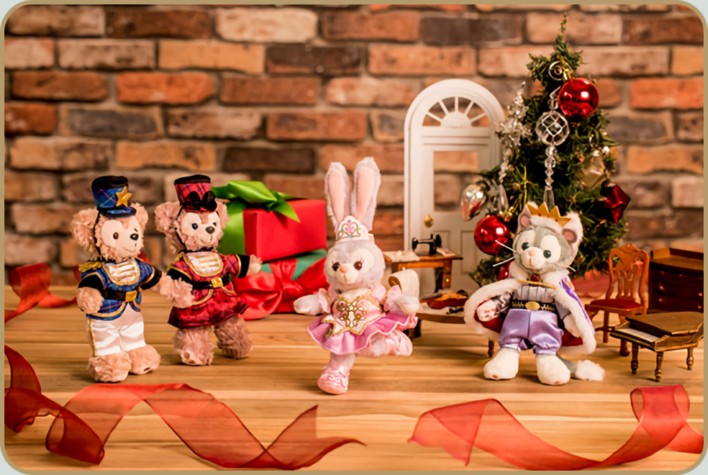 TDS クリスマス ダッフィー&フレンズ クルミ割り人形 ぬいぐるみバッジ